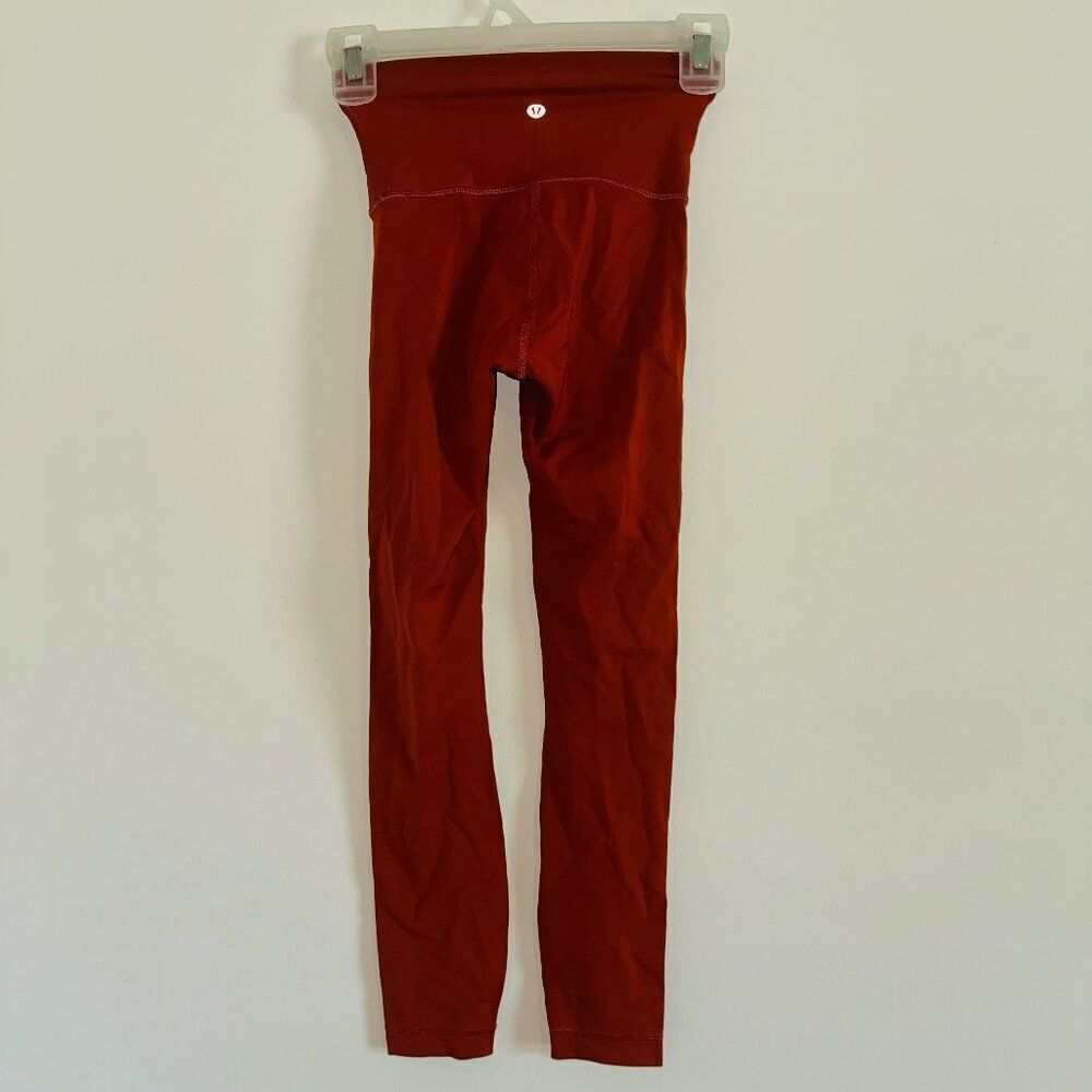 Lululemon Wunder Train High Rise Tight 25" Aztec Brick SIZE 0